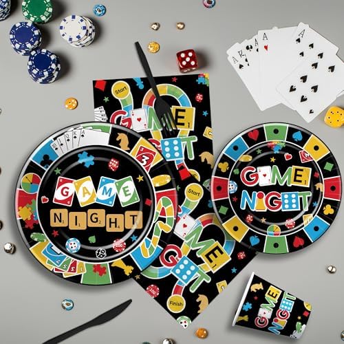 Family Game Night Party Decorations Set of 24