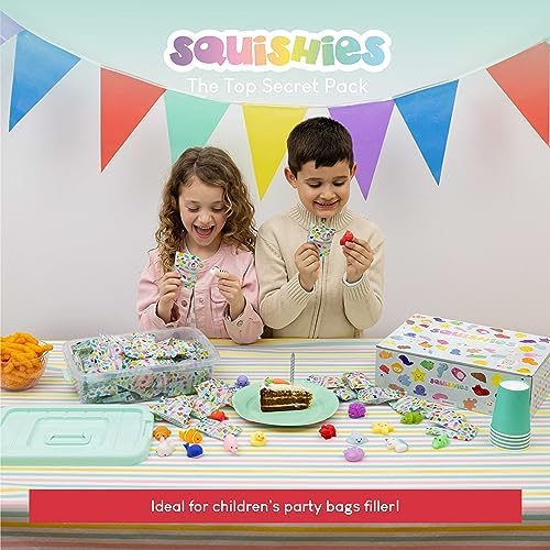 80 Piece Mochi Squishy Toy Pack for Kids Party Favors - BONNYCO
