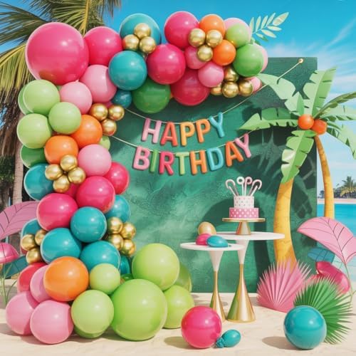Tropical Balloons 50 Pcs 12 Inch Party Decoration Set