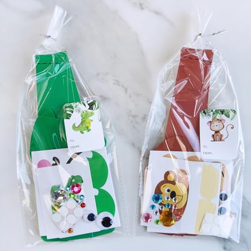 Winlyn 24 Jungle Animal Headbands Craft Kit