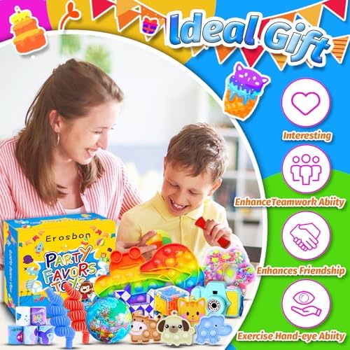 1000pcs Party Favors for Kids Fidget Toy Pack Classroom Rewards