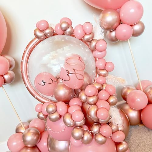 XIHAOYOO Blush Pink Balloons 60 Pcs 12 Inch Set