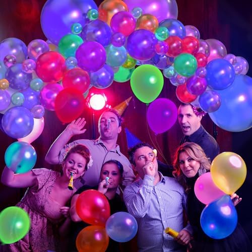 120 Pcs UV Neon Balloons for Party Decorations