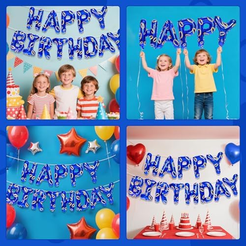 Cartoon Blue Hedgehog Birthday Banner Decorations