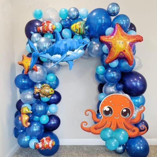 PageebO Ocean Animals Balloon Arch Kit 120pcs
