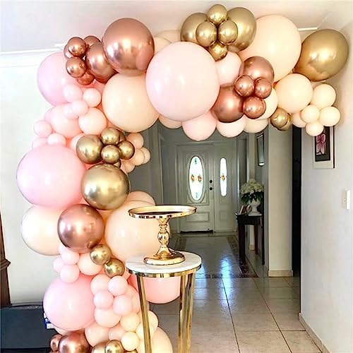 Blush Rose Gold Balloon Garland Kit for Parties and Celebrations