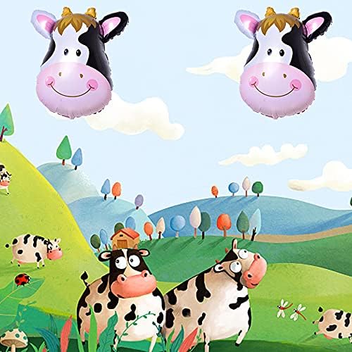 Cow Shaped Foil Balloons 5PCS for Birthday Party Decor