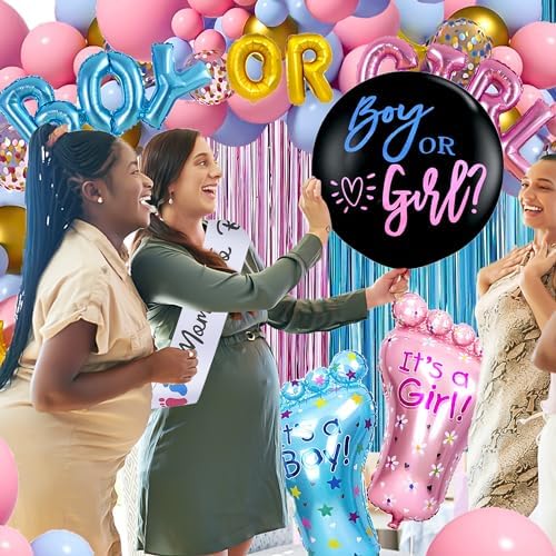 Boy Or Girl Gender Reveal Decorations Set