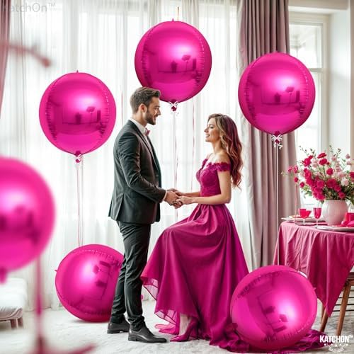 KatchOn Big Hot Pink Balloons 22 Inch Pack of 6