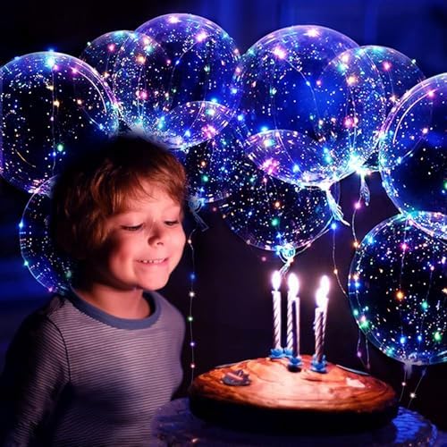 LED Bobo Balloons 10 Packs 20 Inches Light Up Decorations