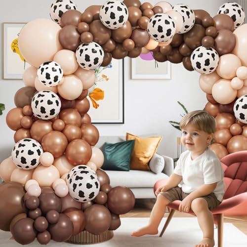 Western Themed Balloon Arch Kit 163 Pieces Ranch Decor