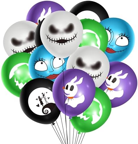 Halloween Jack and Sally Balloons - 50PCS Spooky Decorations