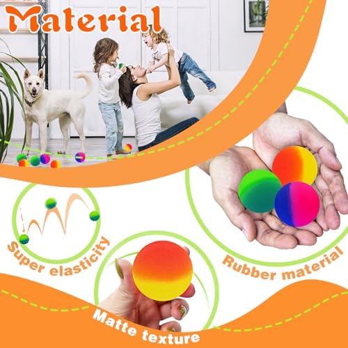 25 Pcs Jumbo Super Bouncy Balls for Party Favors
