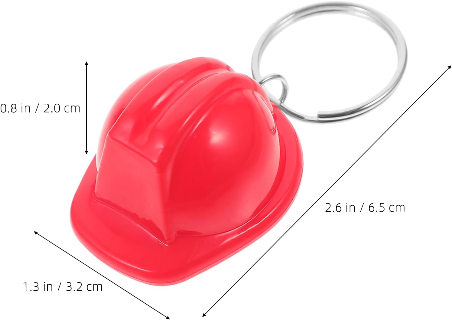 LUOZZY 4pcs Mini Animal Helmet Keychain Set