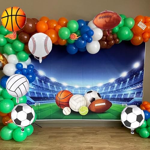 Jobkoo Sports Balloon Garland Kit 115Pcs Party Decorations