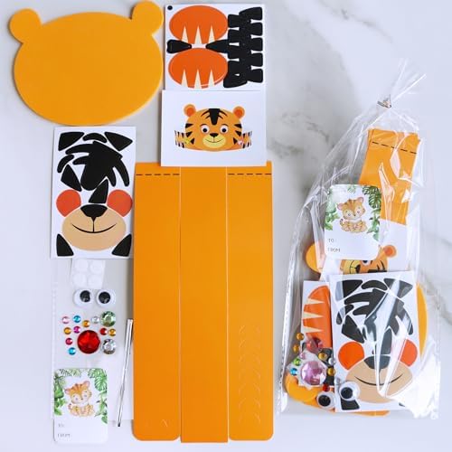 Winlyn 24 Jungle Animal Headbands Craft Kit