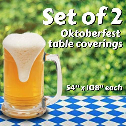 Oktoberfest Table Cover 54x108 2 Pack Party Decor