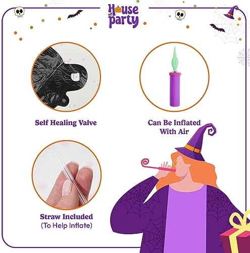 HOUSE OF PARTY 50PCS Halloween Balloons Arch Kit