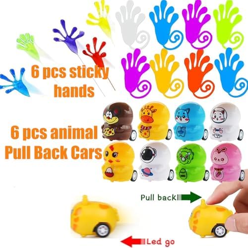124 PCS Kids Party Favors Fidget Treasure Box Toys