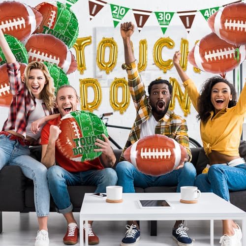 Football Party Supplies Kit Touchdown Balloons Goal Post Decorations