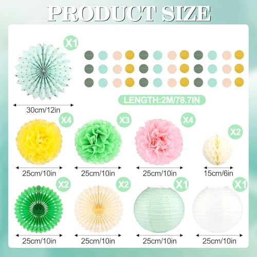 21 Pcs Hawaiian Pool Party Decorations Set