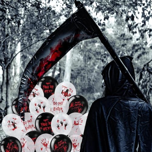 54PCS Halloween Balloons Set with Blood Splatter Design