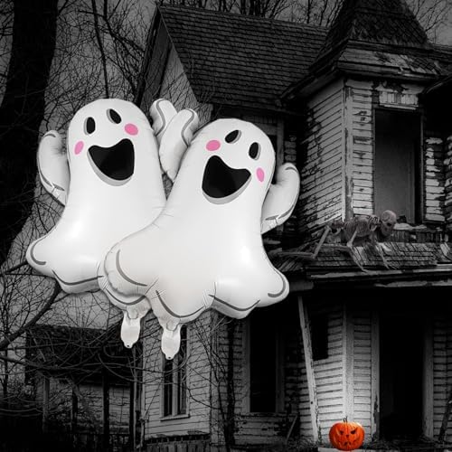 Halloween Ghost Foil Balloons 29 Inch 3 Pack