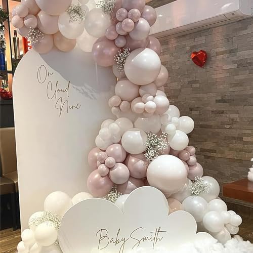 Pink Balloons 113Pcs Different Sizes Boho Decor Kit