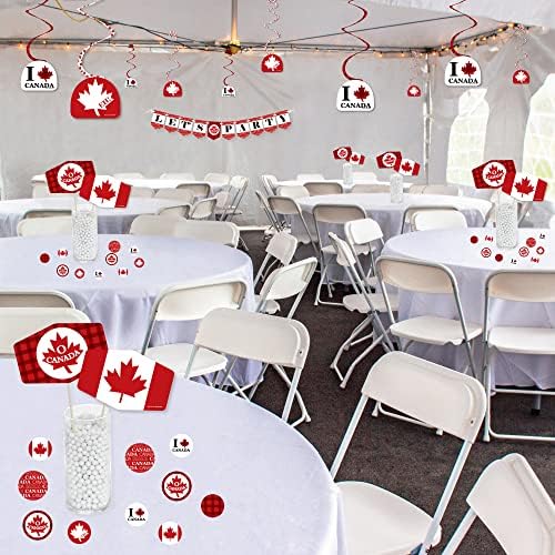 Big Dot of Happiness Canada Day Decor Kit - 51 Pieces