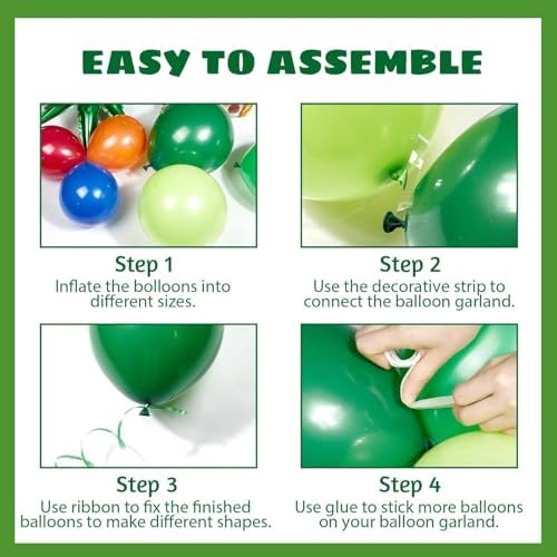 Daapiishuu Miner Pixel Birthday Balloons Decoration Kit