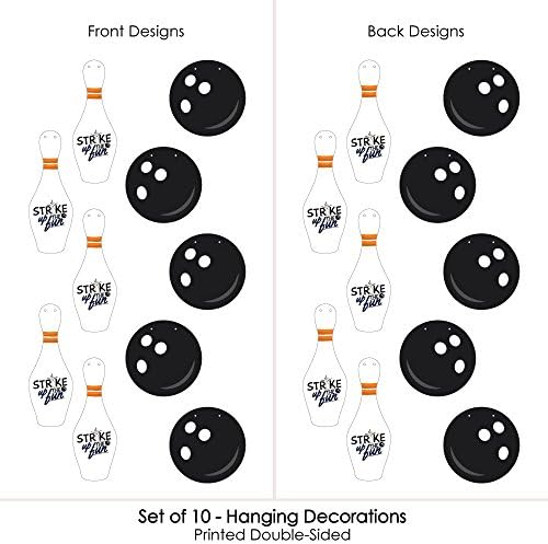Strike Up the Fun Bowling Hanging Decor 10 Pieces