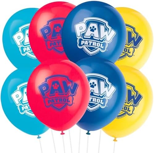 Paw Patrol 12 Inch Latex Balloons Pack of 8