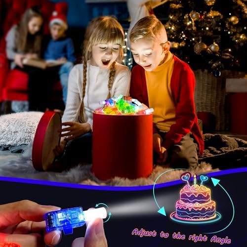 24PCS Neon Birthday LED Finger Lights Party Favors