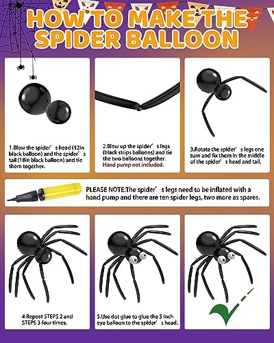 126 Pcs Halloween Balloon Garland Arch Kit