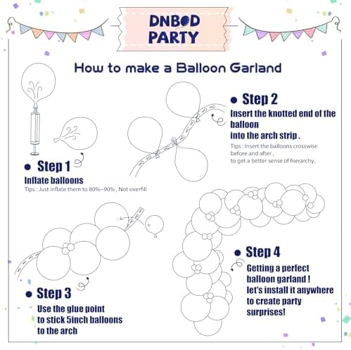 Welcome Back To School Balloon Arch Kit with 158Pcs Rainbow Balloons