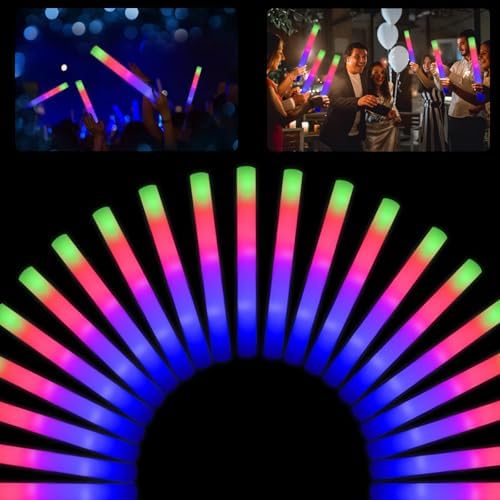 100 11 Pack Foam Glow Sticks Party Supplies