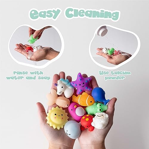 80 Piece Mochi Squishy Toy Pack for Kids Party Favors - BONNYCO