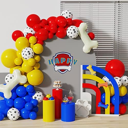 EASUTE Paw Balloons Garland Kit Birthday Decorations