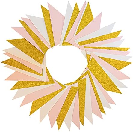 MerryNine Triangle Flag Bunting Banner 3 Pack 30 Feet