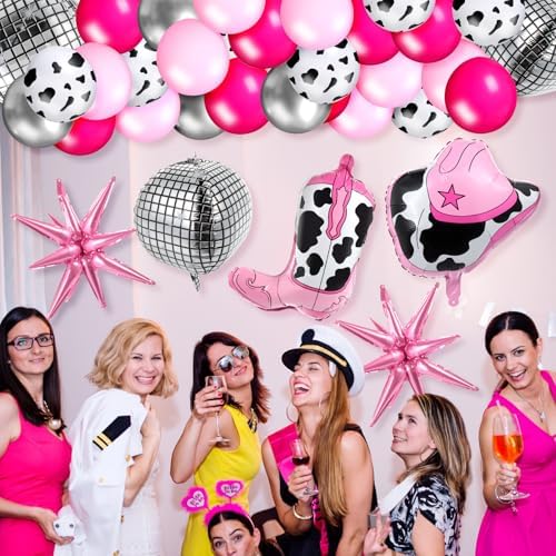 Hungdao 23 Pcs Cowgirl Theme Party Balloons Set