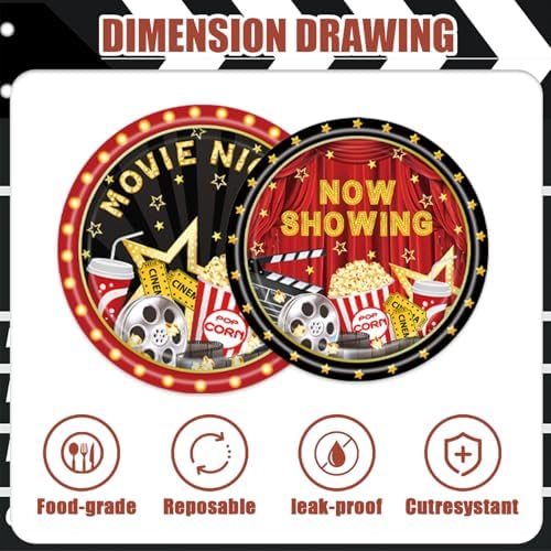 106Pcs Movie Night Decorations Party Set