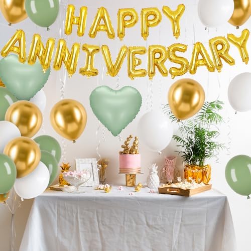 Happy Anniversary Foil Balloon Decor Set