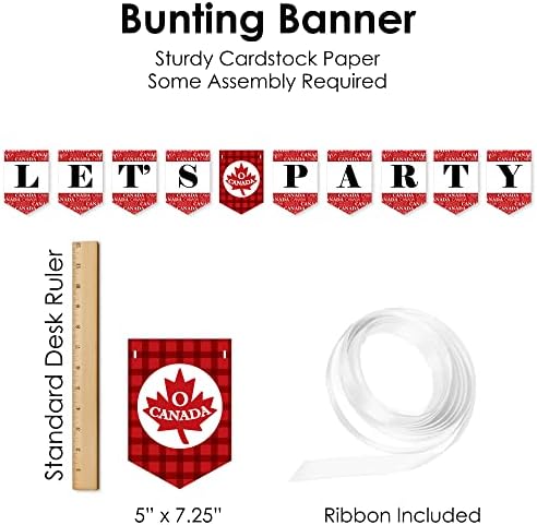 Big Dot of Happiness Canada Day Decor Kit - 51 Pieces