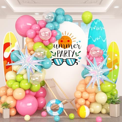 HILAVO Summer Tropical Balloon Garland Kit
