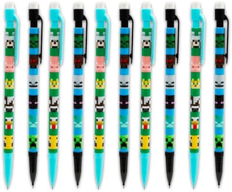 Minecraft Mechanical Pencils and Erasers Party Favors Pack