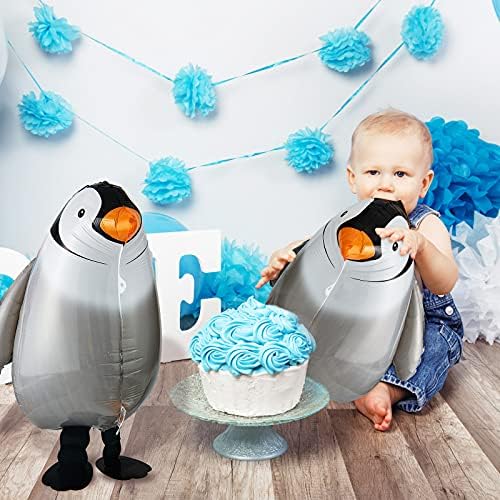 Aoriher 9 Piece Walking Penguin Balloons Party Decorations
