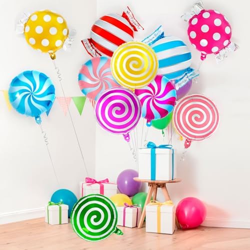 12 Pcs Sweet Candy Balloons 18 Inch Party Decorations