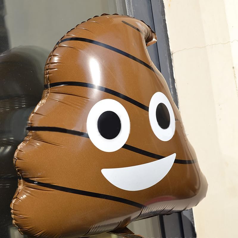 5pcs Big Poop Balloon for Pranks and Decorations