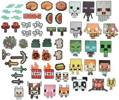 Minecraft Photo Props Pack 58 Pieces with 40 Sticks