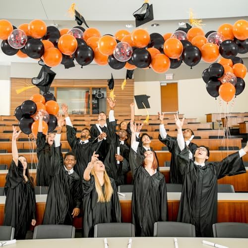 60pcs Black Orange Balloons Halloween Party Decorations